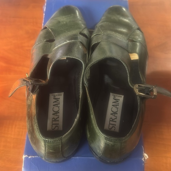 Stracam Men Shoes Loafers Slip-Ons Brown Leather Made in Italy, Size US 10.5 - Picture 10 of 11